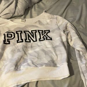 Women’s off the shoulder PINK top